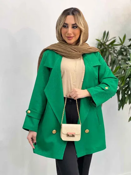 مانتو جلو باز جیب نما