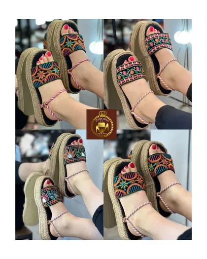 صندل کنفی سنتی زنانه دور مچی