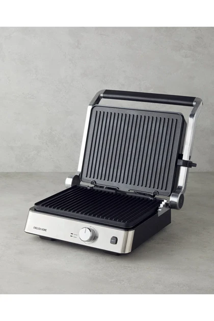 گریل و ساندویچ‌ساز English Home مدل TMK 5030 استیل ضدزنگ - زرشکی