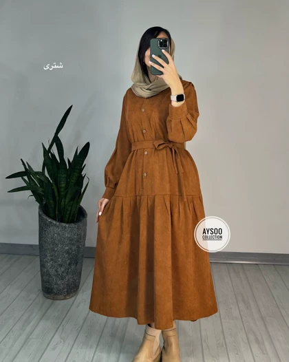 پیراهن مانتویی همتا