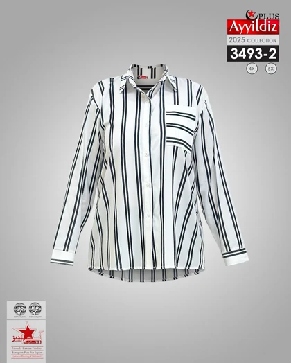 شومیز مجلسی ترند زنانه سایز بزرگ کد 3493