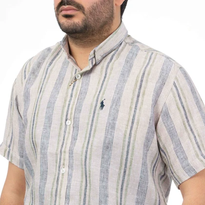 پیراهن آستین کوتاه کنفی مردانه تن کوک مدل 12111015