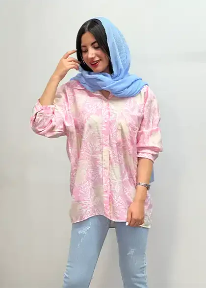 شومیز طرحدار کد 4054
