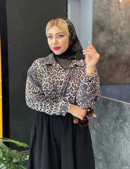 شومیز پلنگی مدوسا کد : SH565