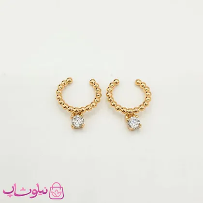 گوشواره کلیپسی دخترانه ژوپینگ آویزدار