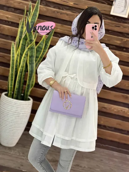 مانتو نازلی ژیله دار