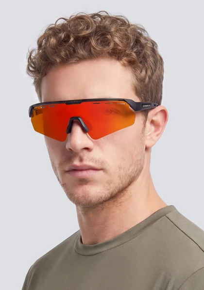 عینک آفتابی دی فرانکلین مدل D.franklin Thunder Fifty Low Matte Black / Photochromic Mirror Red