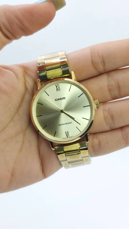 ساعت مچی مردانه کاسیو Casio MTP-1302 طراحی مینیمال با اعداد یونانی