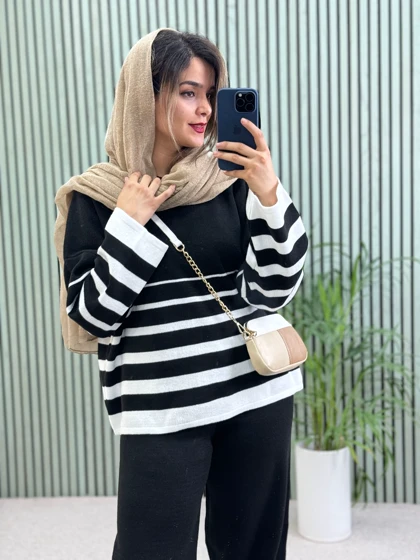 ست مانتو شلوار بافت