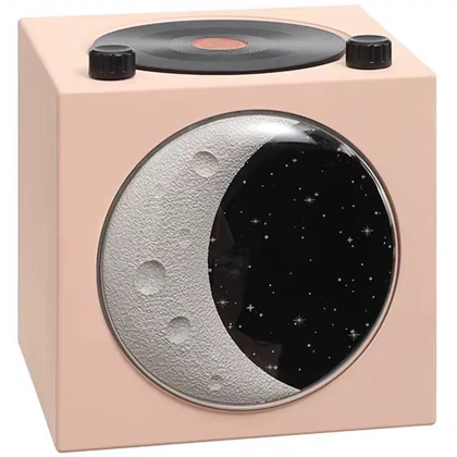 اسپیکر بلوتوثی مدل MOON light طرح گرامافون