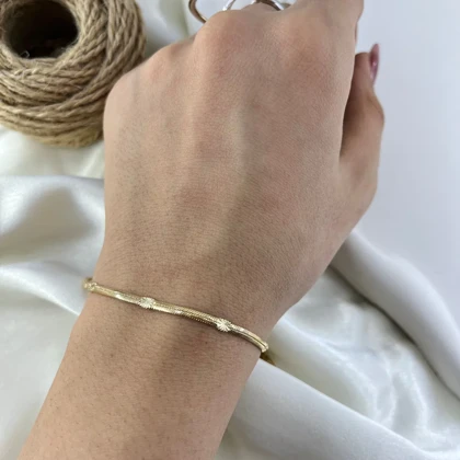 دستبند زنانه ژوپینگ مدل مارینا طرح دار