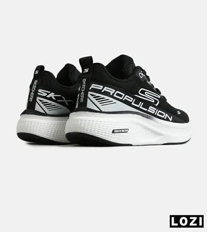 کفش کتانی طبی ورزشی مشکی سفید SKECHERS Propulsion مدل 7859