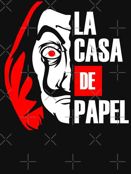 تیشرت کلاسیک سرقت پول | Money Heist, La Casa De Papel, Money Heist NetFlix کد 244067