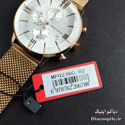 ساعت مچی مردانه اورجینال موتور ژاپن برند مینی فوکوس سه موتور مدل Mf0236G.2 بند حصیری
