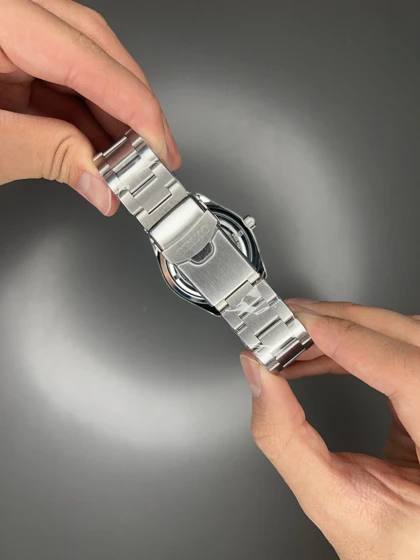 ساعت مچی سیکو 5 بند سیلور صفحه سبز Seiko 5