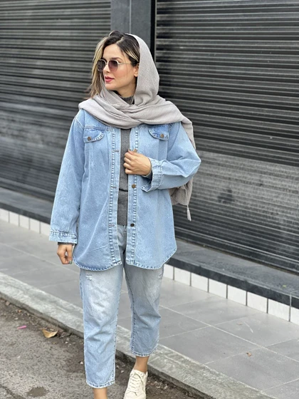 مانتو جین بدون زاپ 3334