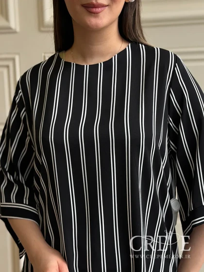 شومیز آستین ژاپنی راه راه