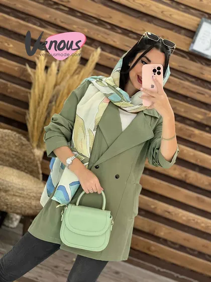 مانتو پشت ژیله جیب برعکس
