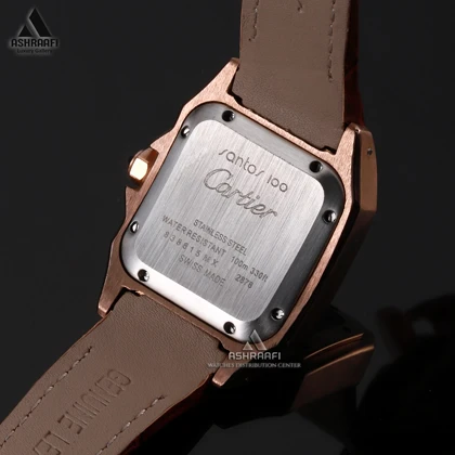کارتیه سانتوس رزگلد Cartier Santos 100-RW