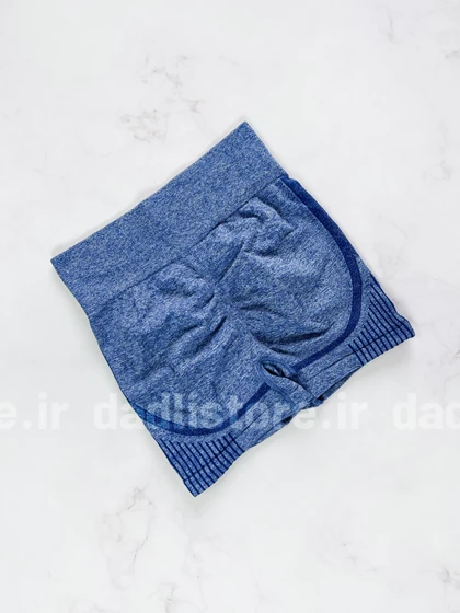 شورتک ورزشی سیملس پشت چروک برفکی