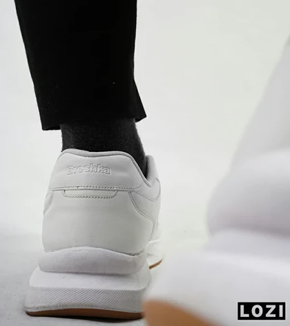 کفش کتانی کژوال مردانه سفید BERSHKA