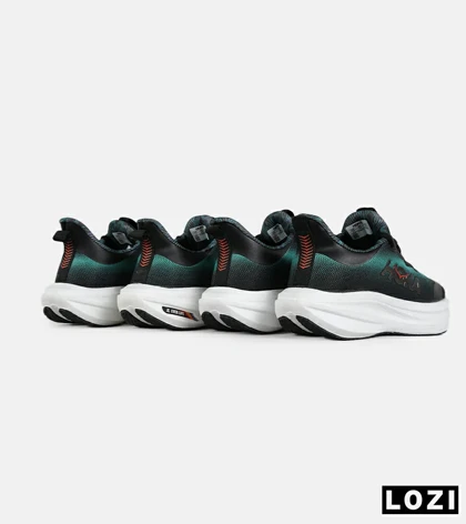 کفش کتانی مشکی سبز HOKA مدل 7396