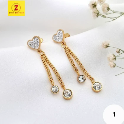 گوشواره استیل زنانه آویز بلند