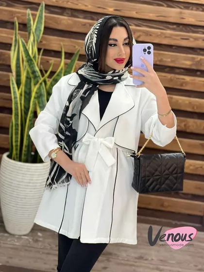 مانتو ژیله دار مغزی دوزی