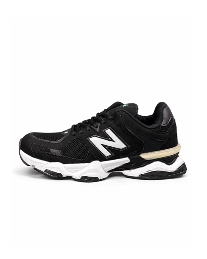 کفش کتانی بزرگ پا مدل نیوبالانس 9060 مشکی سفید New Balance 9060