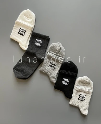 جوراب نیم ساق زنانه میو میو ملانژ