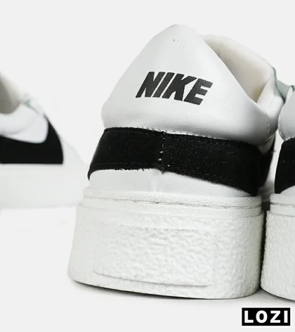 کفش نایک مردانه و زنانه سفید مشکی Nike Blazer Low 77 Jumbo