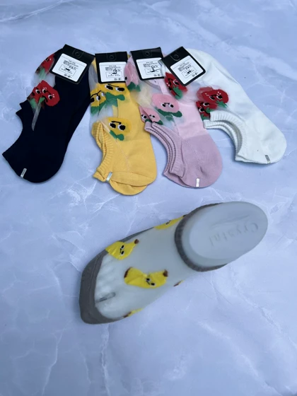 جوراب شیشه ای فانتزی