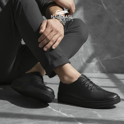 کفش مردانه چرم اسپرت طبی کد 6024025