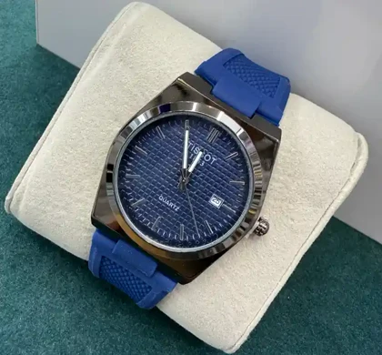 ساعت تیسوت مردانه1853 بند رابر PRX سورمه ای