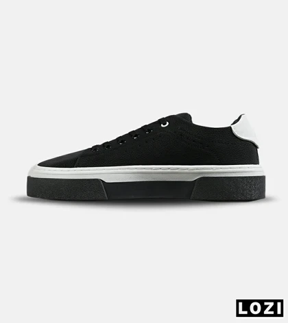 کفش کتانی مردانه مشکی BERSHKA مدل 7673