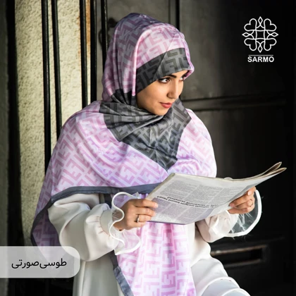 ابریشم مودال فندی دو رنگ