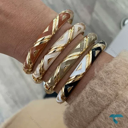دستبند زنانه میناکاری رنگبندی MinaKari-8508-L