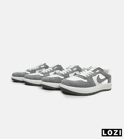 کفش کتانی مردانه سفید طوسی نایک NIKE SB