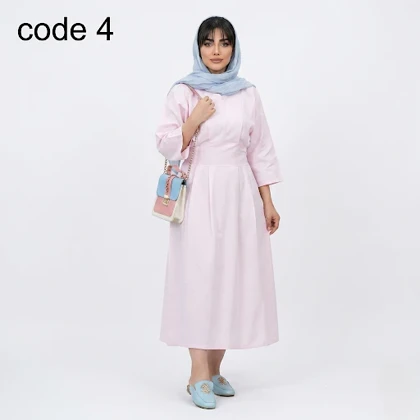 پیراهن لینن مدل ساجده علیدسا