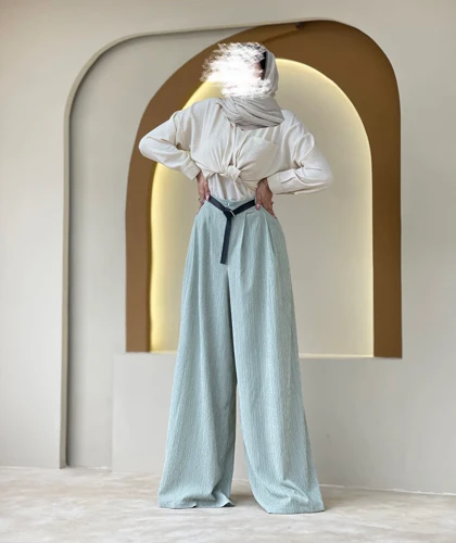 شلوار فول بگ پلیسه