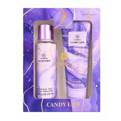 ست هدیه بادی اسپلش و لوسیون بدن یامانفن مدل Candy Life