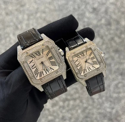 ساعت کارتیر دور نگین