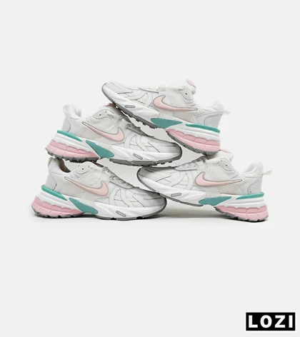 کفش کتانی زنانه سفید صورتی Nike cushlon مدل 5191