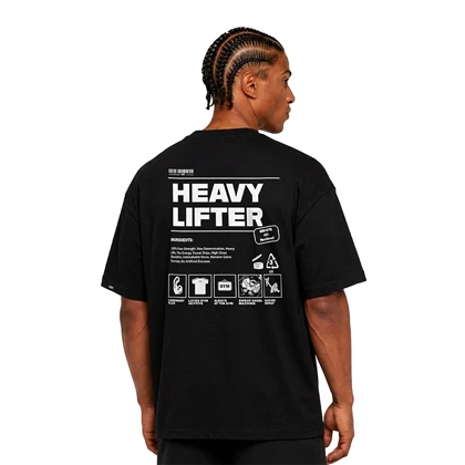 تیشرت مردانه زنانه اورسایز نخی 1991 HEAVY LIFTER مدل TS19108
