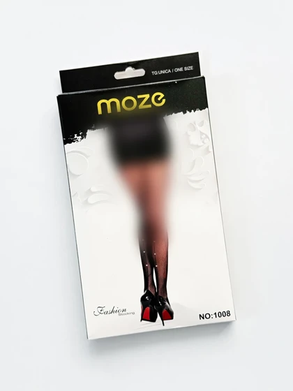 جوراب شلواری فیشنت مدل لوزی پشت نگین‌دار