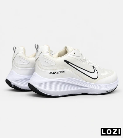کفش کتانی مردانه و زنانه سفید نایک NIKE air zoom مدل 7183