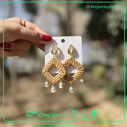 گوشواره حصیری بهار و تابستان کد gh197