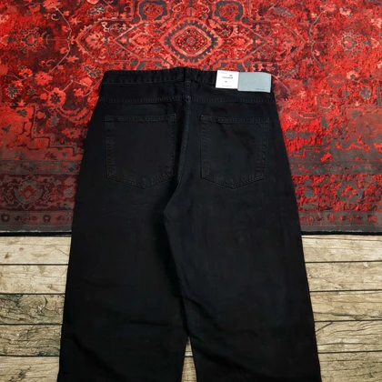 شلوار جین مردانه بگ استایل مشکی pull & bear کد 317 سایز 30