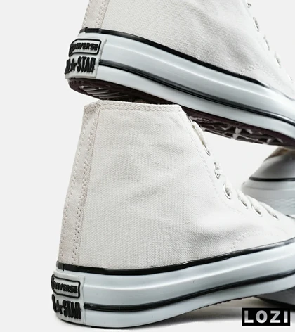 کفش کتانی ساق‌دار مردانه و زنانه سفید کرم All STAR مدل 7093