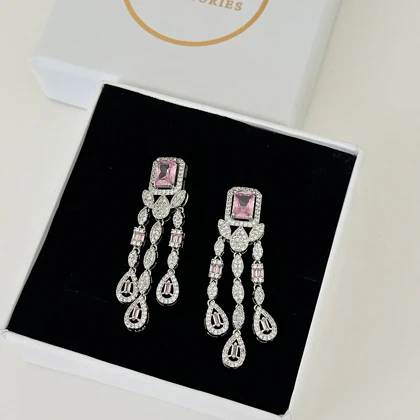 گوشواره زنانه طرح جواهر کد 812